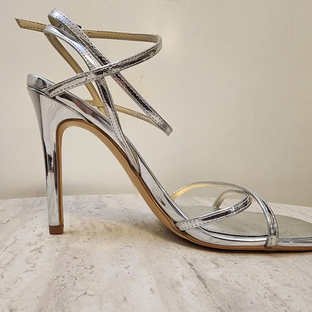 Calvin Klein Womens Tegin Str Silver 7.5M - A006 - Picture 4 of 11